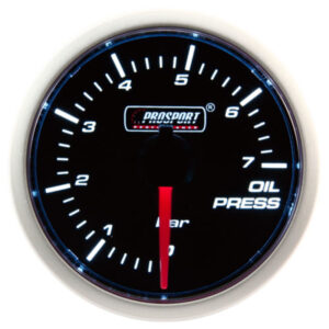 Reloj Presion Aceite Linea Performance 52 mm Blanco / Azul
