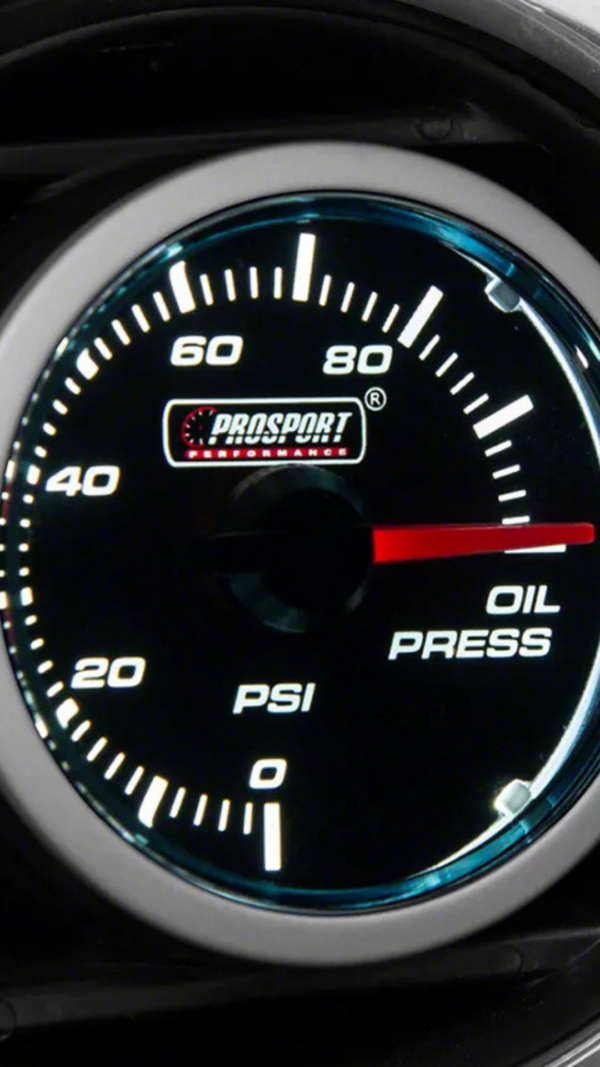 Reloj Presion Aceite Linea Performance 52 mm Blanco / Azul - Imagen 2