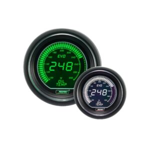 Reloj Temperatura de Aceite Evo 52 mm Blanco / Verde