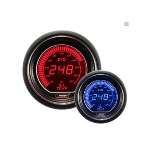 Reloj Temperatura Aceite EVO 52 mm Rojo / Azul