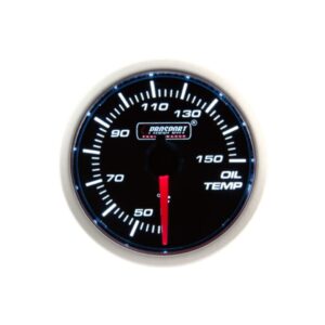 Reloj Temperatura Aceite Performance 52 mm Blanco / Azul