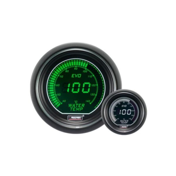 Reloj Temperatura De Agua EVO 52 mm Blanco / Verde