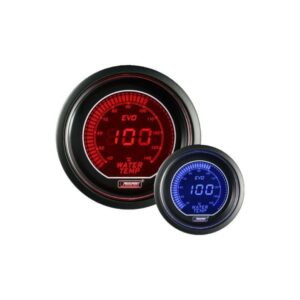 Reloj Temperatura De Agua EVO 52 mm Rojo / Azul