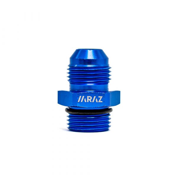 Adaptador con O-ring AN4-AN4 Rojo y Azul