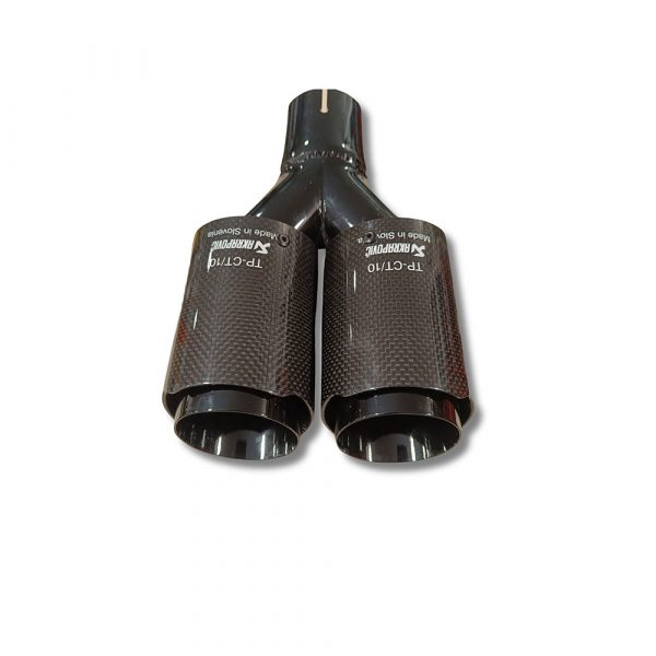 Cola Doble Akrapovic Negro brillo 155 mm - Imagen 2