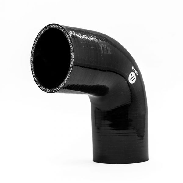 Manguito Silicona a 90 grados 70 mm Negro - Imagen 3