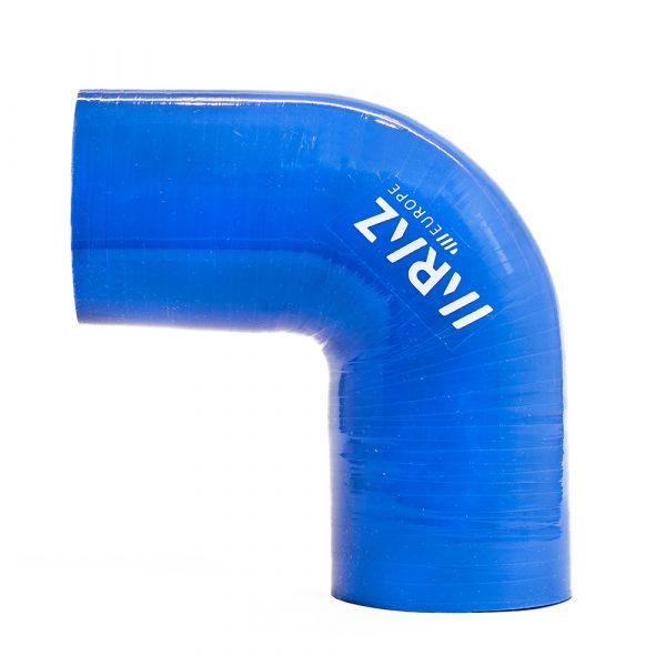 Manguito Silicona a 90 grados 76 mm Azul - Imagen 2