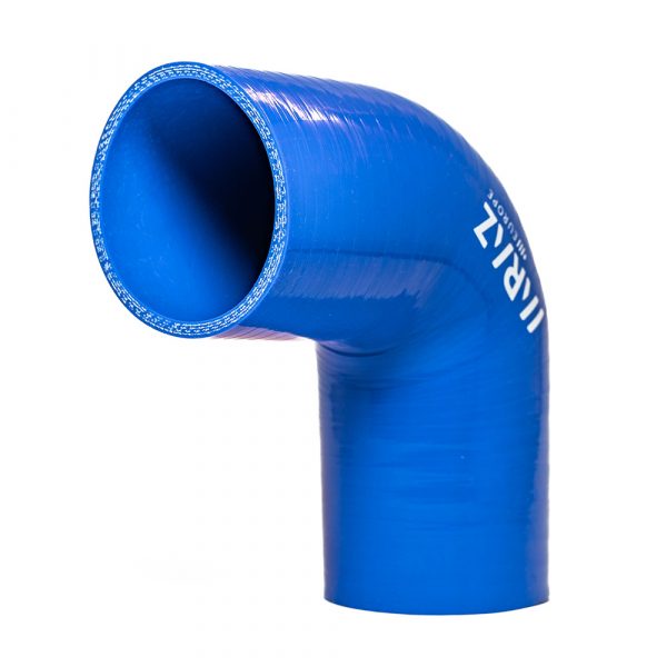 Manguito Silicona a 90 grados 76 mm Azul - Imagen 3