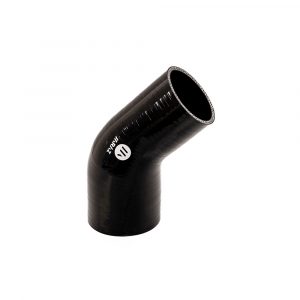 Manguito Silicona a 45 grados con Reducción 51/63 mm Negro
