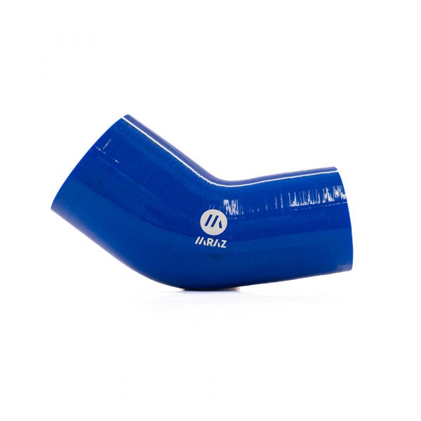 Manguito Silicona a 45 grados con reduccion 51/63 mm Azul