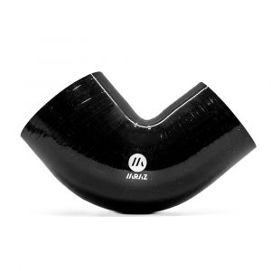Manguito Silicona a 90 grados con reduccion 57/63 mm Negro