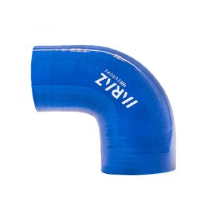 Manguito Silicona a 90 grados con reduccion 51/57 mm Azul