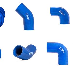 Manguito Silicona recto 63 mm Azul