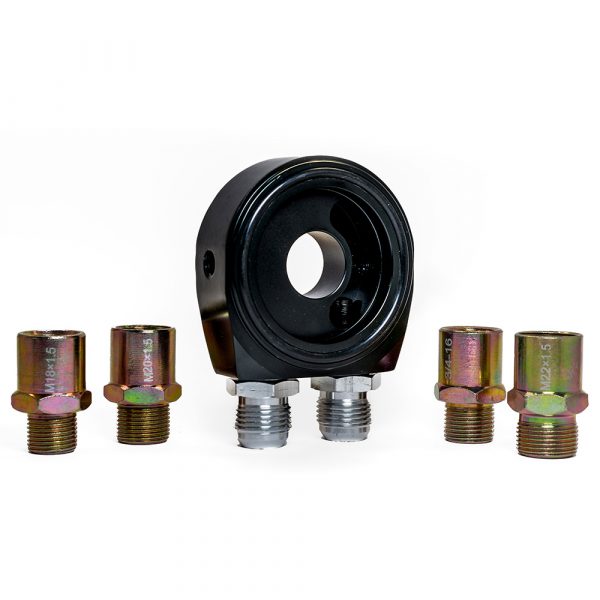 Oil Cooler Base/Placa Adaptadora de filtro Universal Negro - Imagen 5