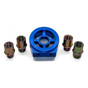 Oil Cooler Base/Placa Adaptadora Universal para sensores Azul