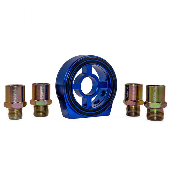 Oil Cooler Base/Placa Adaptadora Universal para sensores Azul - Imagen 5