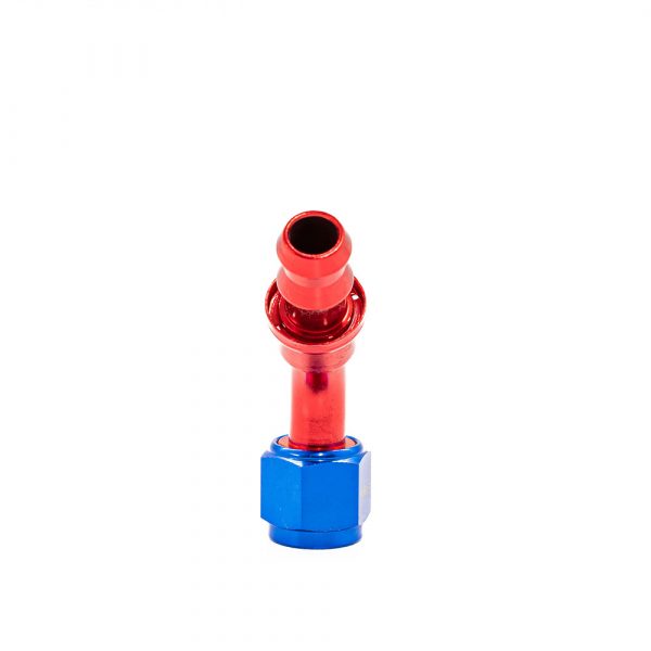 Racor Acople Simple 45º grados AN10 Rojo y Azul - Imagen 2