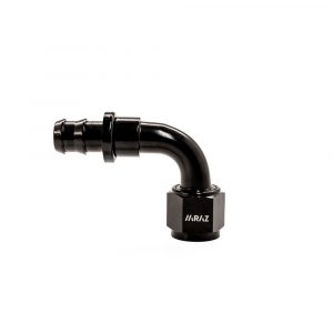 Racor Acople Simple 90º grados AN10 Negro
