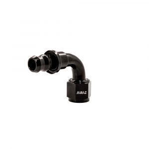 Racor Acople Simple 90º grados AN10 Negro