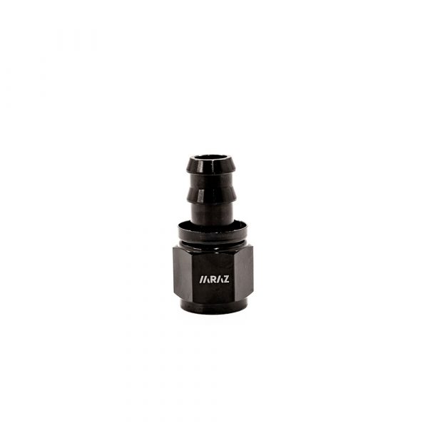 Racor Acople Simple Recto AN10 Negro