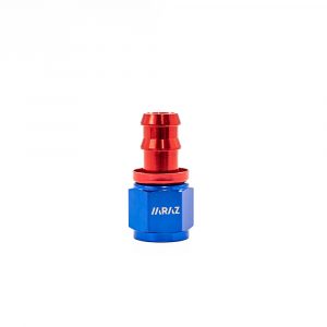 Racor Acople Simple Recto AN10 Rojo y Azul