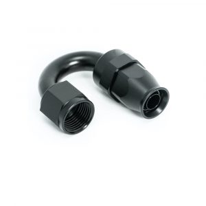 Racor AN8 Codo a 180 grados Negro