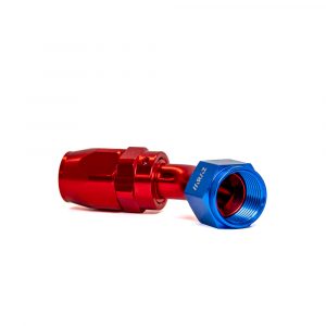 Racor AN8 Codo a 45 grados Rojo y Azul