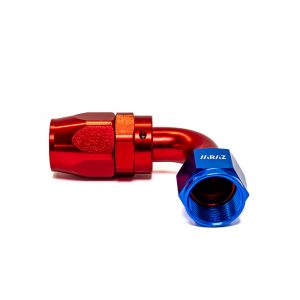 Racor AN10 Codo a 90 grados Rojo y Azul