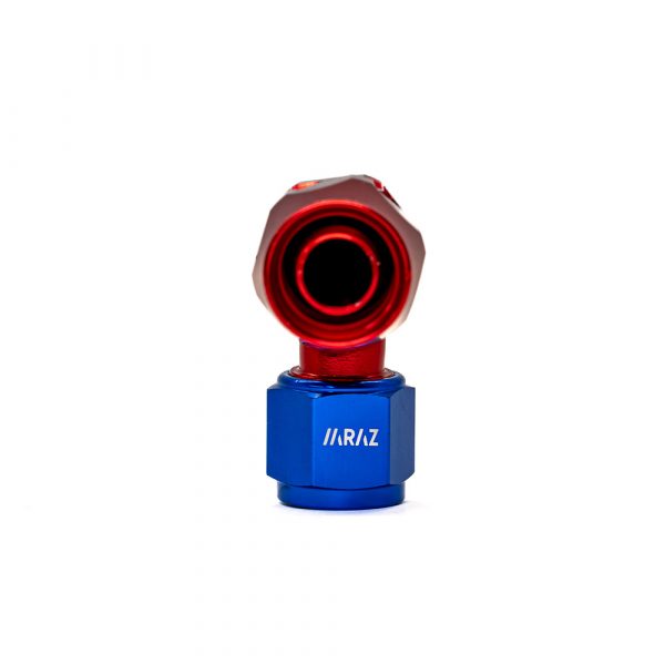 Racor AN10 Codo a 90 grados Rojo y Azul - Imagen 3